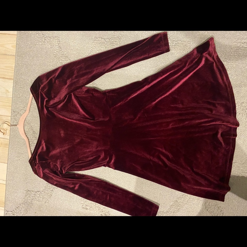 NWT Asos Velvet red dress